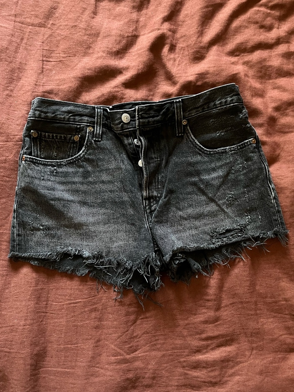 Levi’s 501 Black Denim Shorts